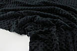 Лоскуток. Чорний плюш Minky No м-8, 78*160 см, фото 3