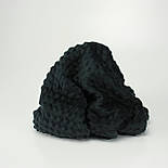 Лоскуток. Чорний плюш Minky No м-8, 78*160 см, фото 6