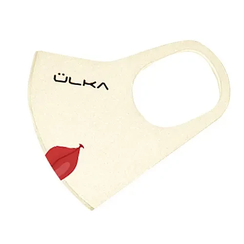 Маска захисна багаторазова Ulka піта бежева, Lips