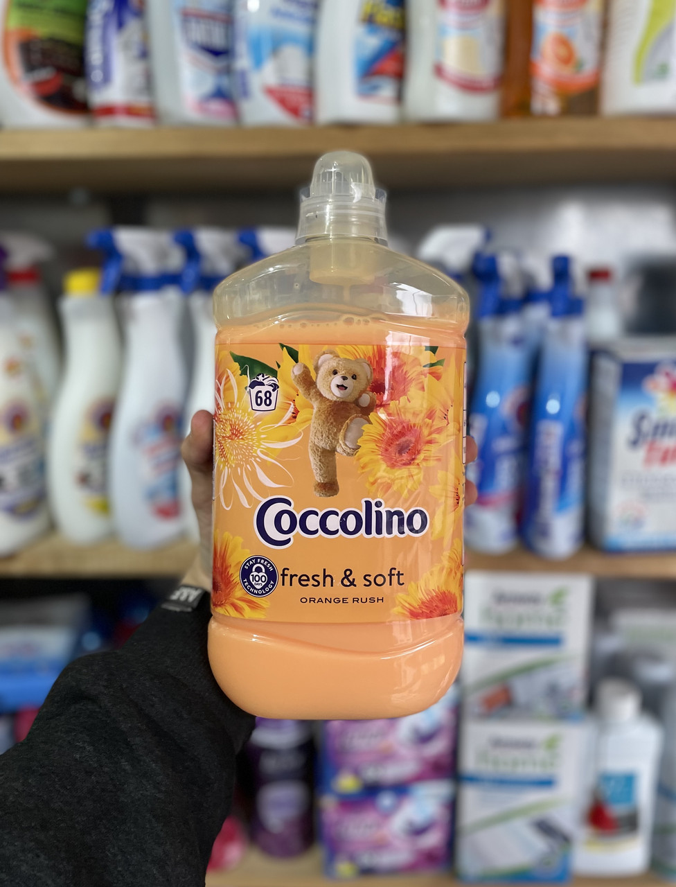 Кондиціонер для білизни Coccolino Orange Rush 1.7л 68прань, фото 1