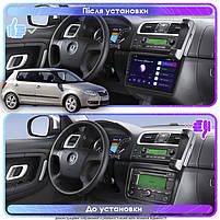Штатна магнітола Lesko для Skoda Fabia II 2007-2010 IPS 10" 4/64 Gb CarPlay 4G Wi-Fi GPS Prime 3 шт., фото 2