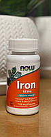 Железо Ирон Iron NOW Foods Iron 18мг 120капсул