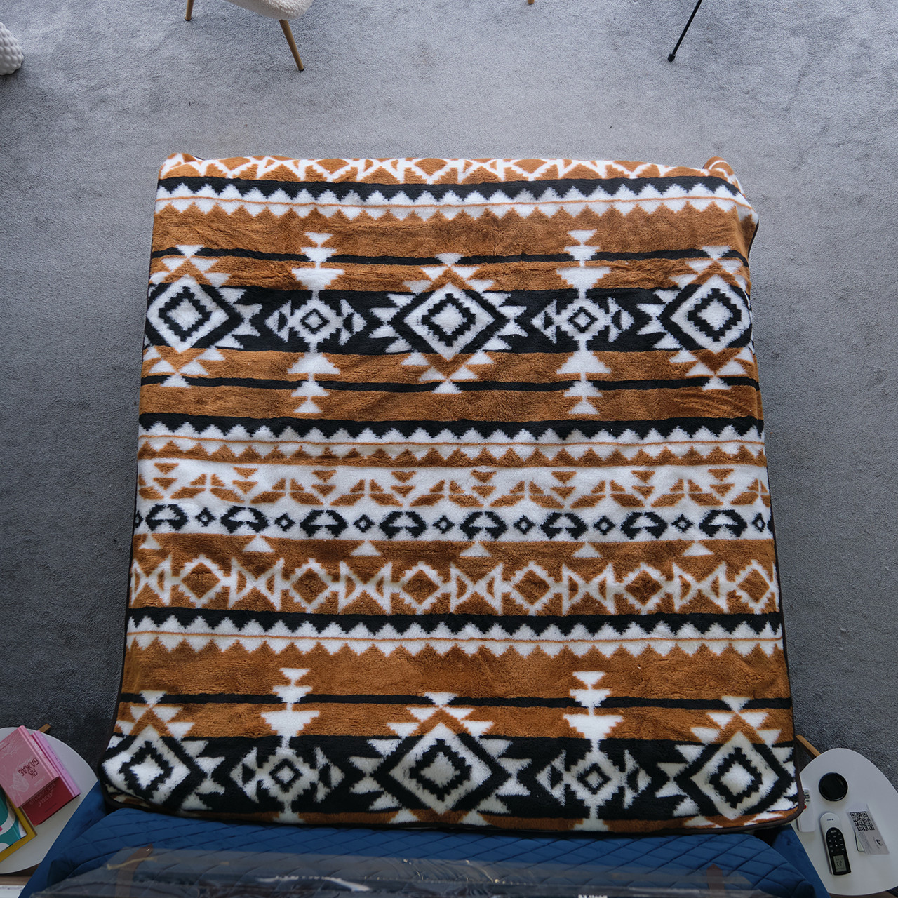 Ковдра з овечої вовни двошарова малюнок "Орнамент" - фото 1 - id-p2011946641