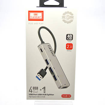 USB HUB хаб (концентратор) Earldom ET-HUB012 Multi HUB Black