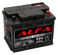 Акумулятор (АКБ) ALFA 6СТ-62-А3(0) 560A (243*175*190) 13, 2 кг