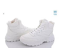 Зимние белые кроссовки для девочки подростка, зимние женские ботинки, зимние подростковые кроссовки на девочку