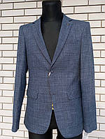 Піджак чоловічий класичний синій приталений розмір  54/180 Palmiro Rossi
