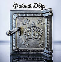 Дверцята прочисна 150х155 чавунна "Корона", сажетруска, сажчистка, оглядова пічна