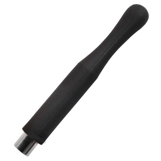 Магніт круглий односторонній з ручкою, карбонова ручка