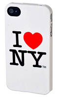 Кришка для Iphone 4S "Ny Logo", біла