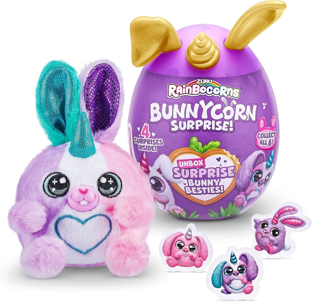 Іграшка-сюрприз Баннікорн м'яка іграшка зайчик, 11 см - Rainbocorn-G Bunnycorn Surprise, Zuru, фото 1