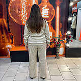 Костюм J.LONDON жіночий ангора штани палаццо кофта 52 бежевий, фото 4