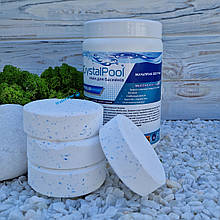 Хімія для басейну Crystal pool MultiTab 4 в 1 мульти таб 1 кг | Великі таблетки для басейну Крістал Пул