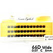 Пучкові вії Nesura Eyelash Wide 66D, 0,07, C, 8 мм, 36 пучків Несура, фото 4