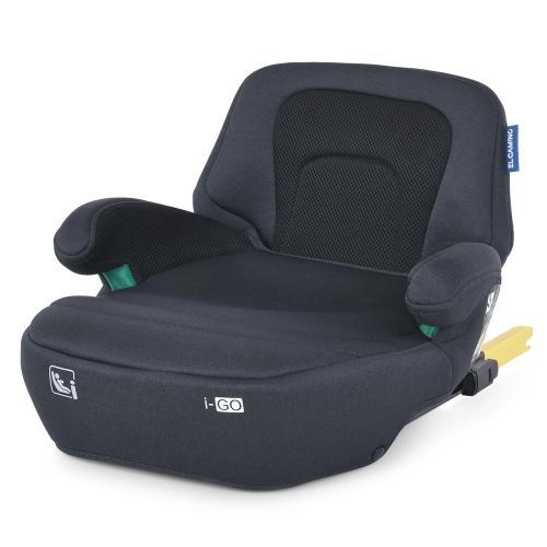 Автокрісло бустер дитячий зі спинкою El Camino ME 1112 i-GO Anthracite ISOFIX група 3, вага дитини 22-36 кг