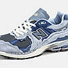 Чоловічі кросівки New Balance 2002R Protection Pack Blue Grey Нью Баланс 2002Р сині замш текстиль демісезон, фото 10