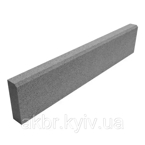 Бордюр парковий 1000х60х200 сірий, фото 1