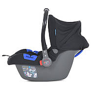 Автокрісло перенесення бебікокон El Camino ME 1043 Royal Black NEWBORN для новонароджених, фото 3
