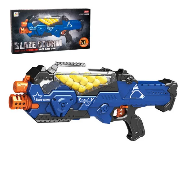 Бластер дитячий Автомат 56 см м'які кулі 20 штук "Blaze Storm" ZC 7109