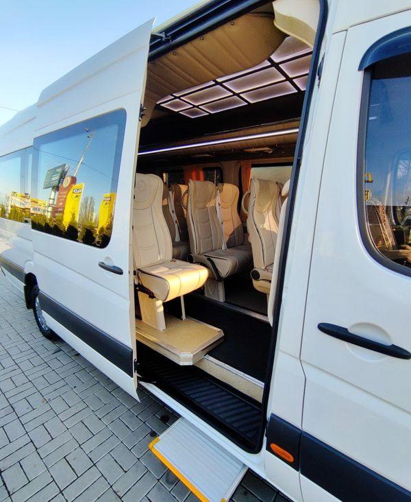 Микроавтобус Mercedes Sprinter аренда авто с водителем - фото 2 - id-p2012045260