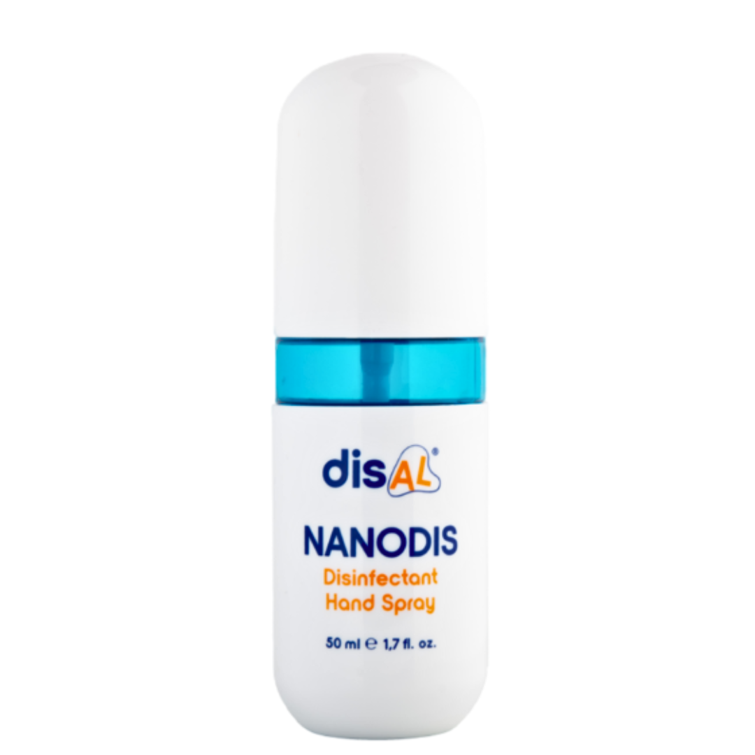 DisAL Nanodis mini | Дезінфікуючий спрей для рук зі зволожуючим ефектом 50мл