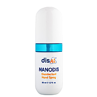 DisAL Nanodis mini | Дезінфікуючий спрей для рук зі зволожуючим ефектом 50мл