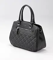 Женская классическая черная сумка David Jones деловая стильная черная сумка єко-кожа