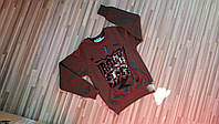 Реглан свитер для мальчика (коричневый)