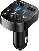Автомобільний FM-трансмітер Bluetooth модулятор для бездротової передачі музики з телефону, флешки на радіо
