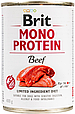 Вологий корм Brit Mono Protein Beef для собак, з яловичиною, 400 г, фото 2