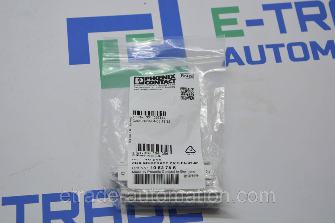 Маркер для клемників Phoenix Contact 1052785:0002, фото 1