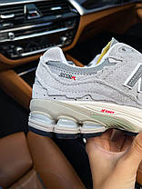 Жіночі кросівки New Balance 2002R Protection Pack Gray Нью Баланс 2002Р сірі замші текстиль демісезон, фото 2