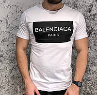 Мужская футболка Balenciaga Paris белая