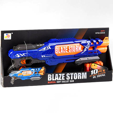 Автомат іграшковий (10 м'яких патронів із пластиковим наконечником, тримач для патронів) ZC 7111, фото 2