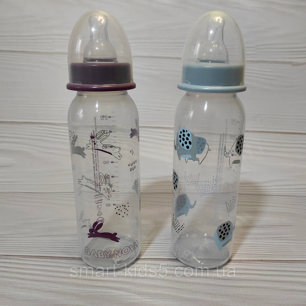 Пляшка для годування Baby-Nova 240 мл, пляшечка для новонароджених