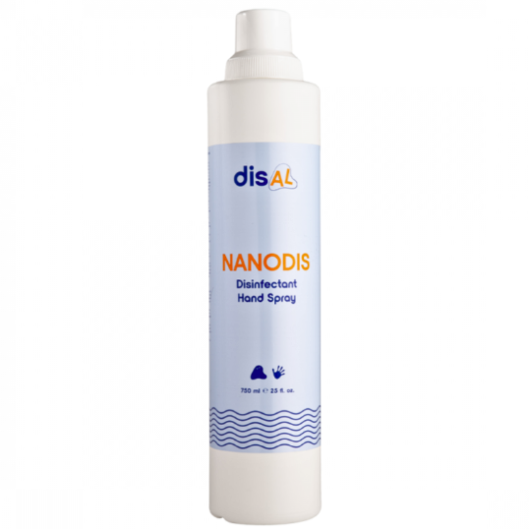 DisAL Nanodis | Дезінфікуючий спрей для рук зі зволожуючим ефектом 750мл
