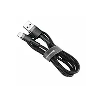 Дата-кабель Baseus CALKLF-AG1 0.5m USB (тато) - Lightning (тато) Black