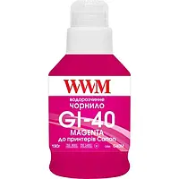 Чернила для принтера WWM Canon G5040/G6040/G7040, GM2040/GM4040 Magenta 190 мл (G40M)