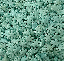 Кондитерська посипка сніжинки блакитні (50г)