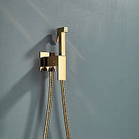 Змішувач прихованого монтажу для біде FUTURA Qvadro Gold Золото