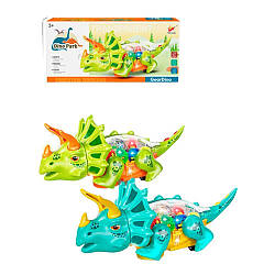 2006 С/D Динозавр, шестерні, ходить, звук, світло, 2 кольори, на батарейках, у коробці