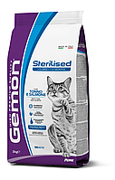 Корм для стерилизованных кошек GEMON CAT Sterilised тунец с лососем - 2 кг