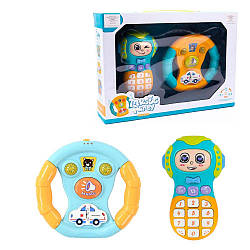 855-87 А Кермо з телефоном музичні, світло, на батарейках, у коробці