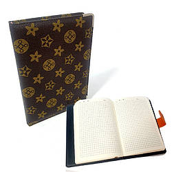 140047 Блокнот А5 шкірозамінник 120 аркушів, клітинка