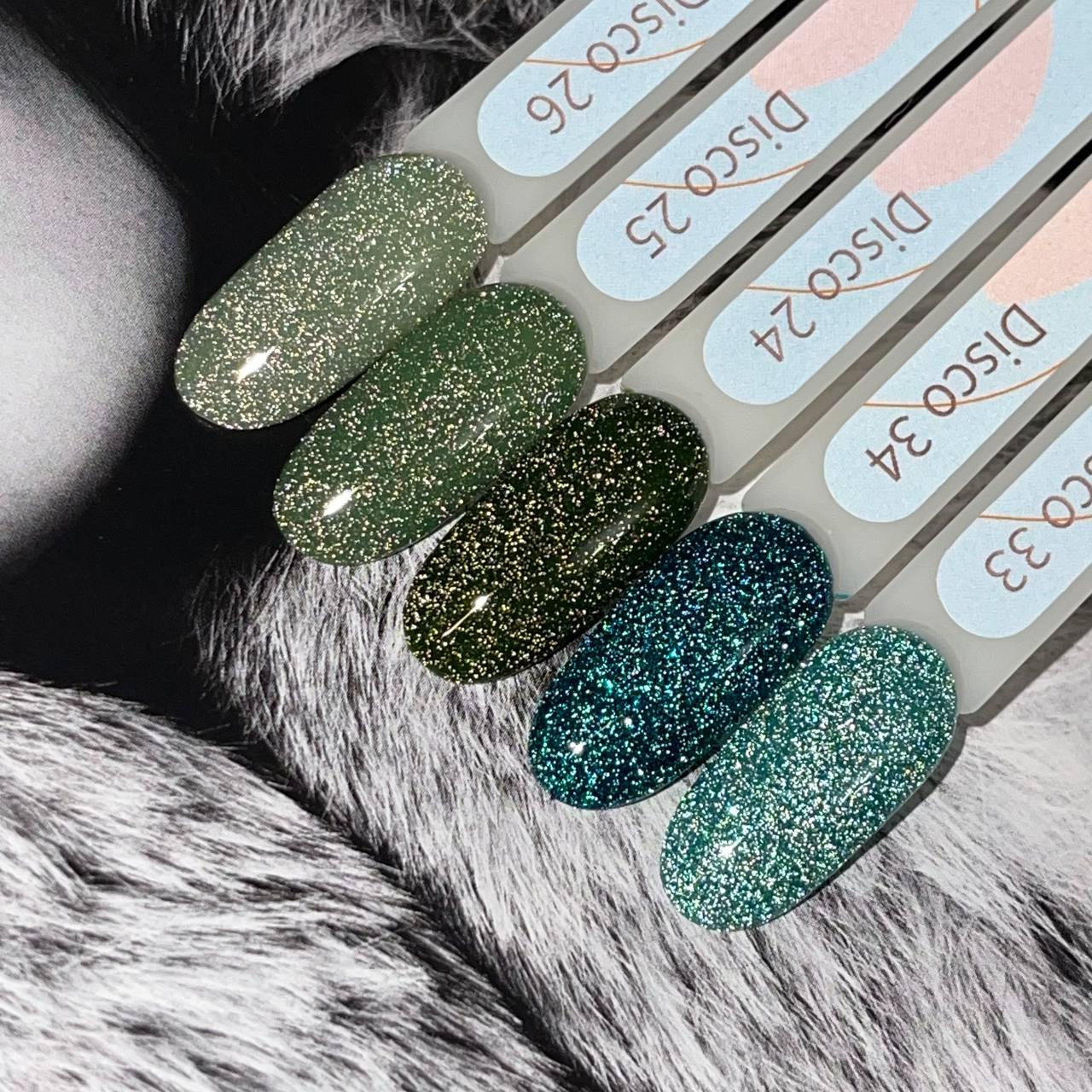 Гель лак GeliX DISCO 34 8мл зелений, фото 1