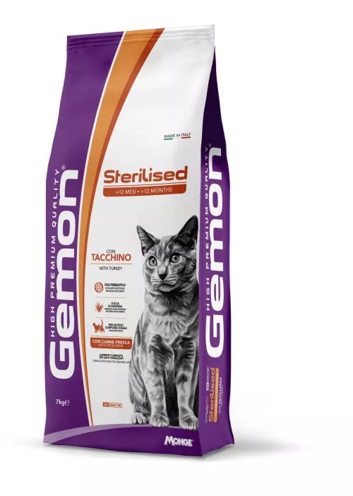 GEMON CAT Sterilized з індичкою - 7 кг
