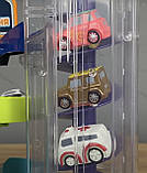Автотрек, спуск, паркінг інтерактивний "TK Group", укр мова, пісня, автоматичний підіймач, підсвічування, 4 машинки, в кор, фото 2