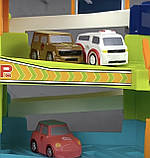 Автотрек, спуск, паркінг інтерактивний "TK Group", укр мова, пісня, автоматичний підіймач, підсвічування, 4 машинки, в кор, фото 3