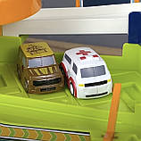 Автотрек, спуск, паркінг інтерактивний "TK Group", укр мова, пісня, автоматичний підіймач, підсвічування, 4 машинки, в кор, фото 4