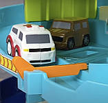 Автотрек, спуск, паркінг інтерактивний "TK Group", укр мова, пісня, автоматичний підіймач, підсвічування, 4 машинки, в кор, фото 5